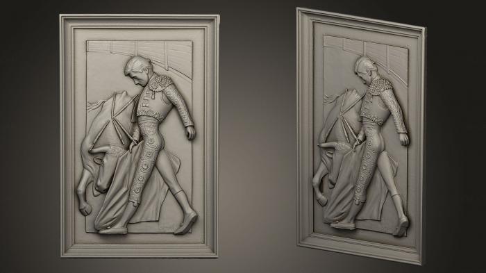 High reliefs and bas-reliefs, historical and religious (GRLFH_0266) 3D model for CNC machine